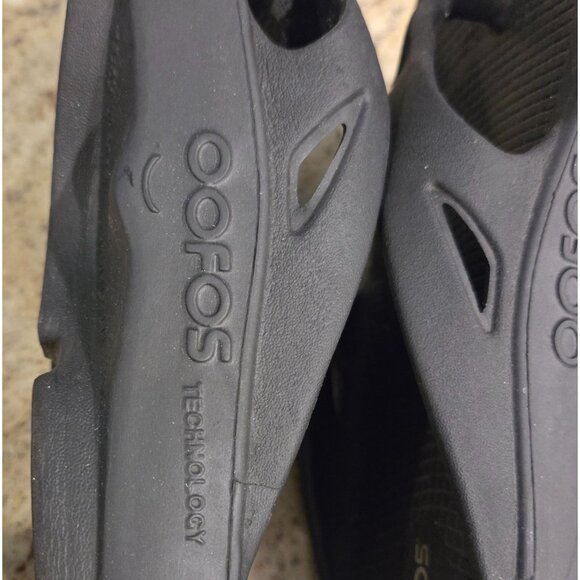 Oofos Free Feet Recovery Flip Flop Sandals Slip On Black Mens Sz 9 Women’s 10 - Picture 7 of 11